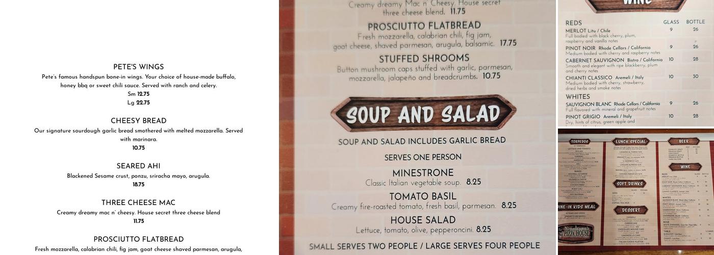 Napoleone's Pizza House Menu