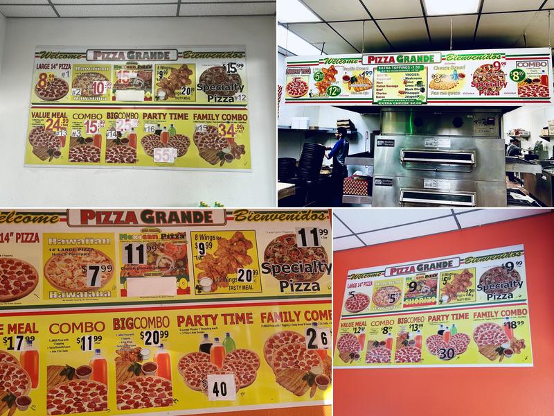 Pizza Grande Menu