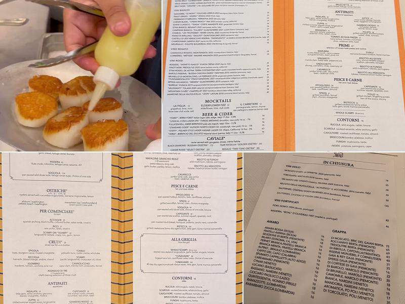 Marea Menu