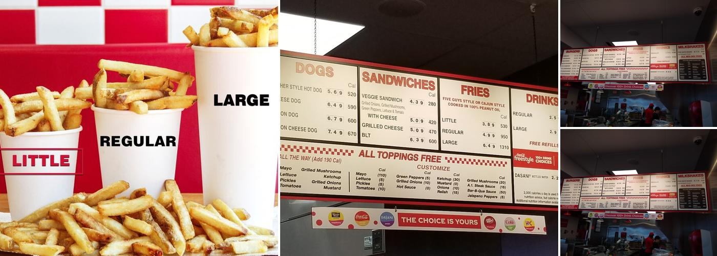 Five Guys Menu