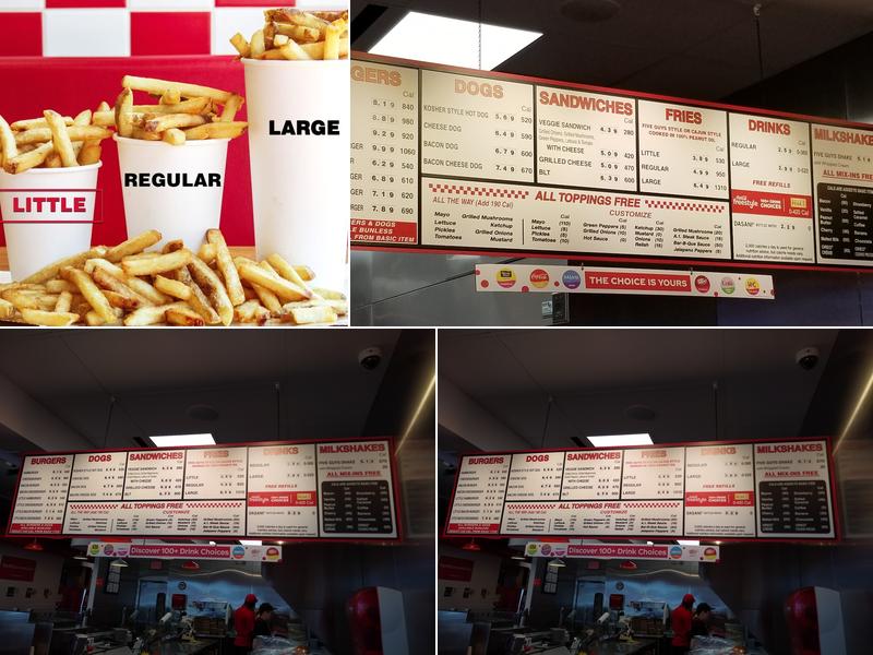 Five Guys Menu