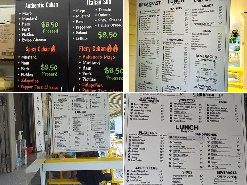 Ana's Cuban Cafe and Southernmost Grocery Menu
