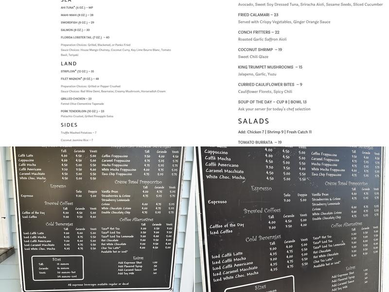 Southernmost Beach Café Menu