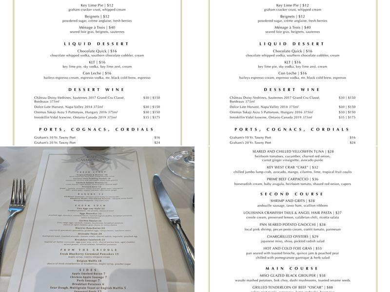 Cafe Marquesa Menu
