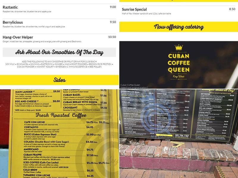 Cuban Coffee Queen Downtown (Southard and Duval) Menu