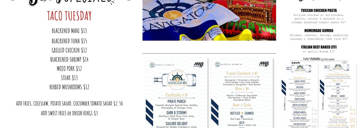 Navigator's Bar Menu
