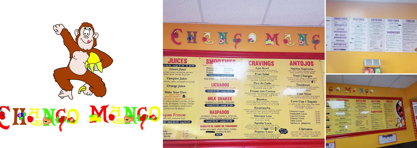 Chango Mango Menu