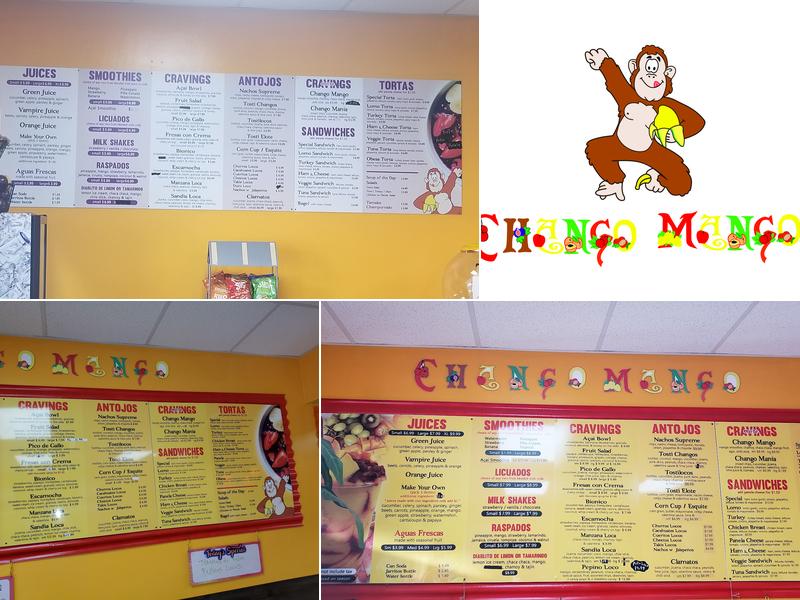 Chango Mango Menu