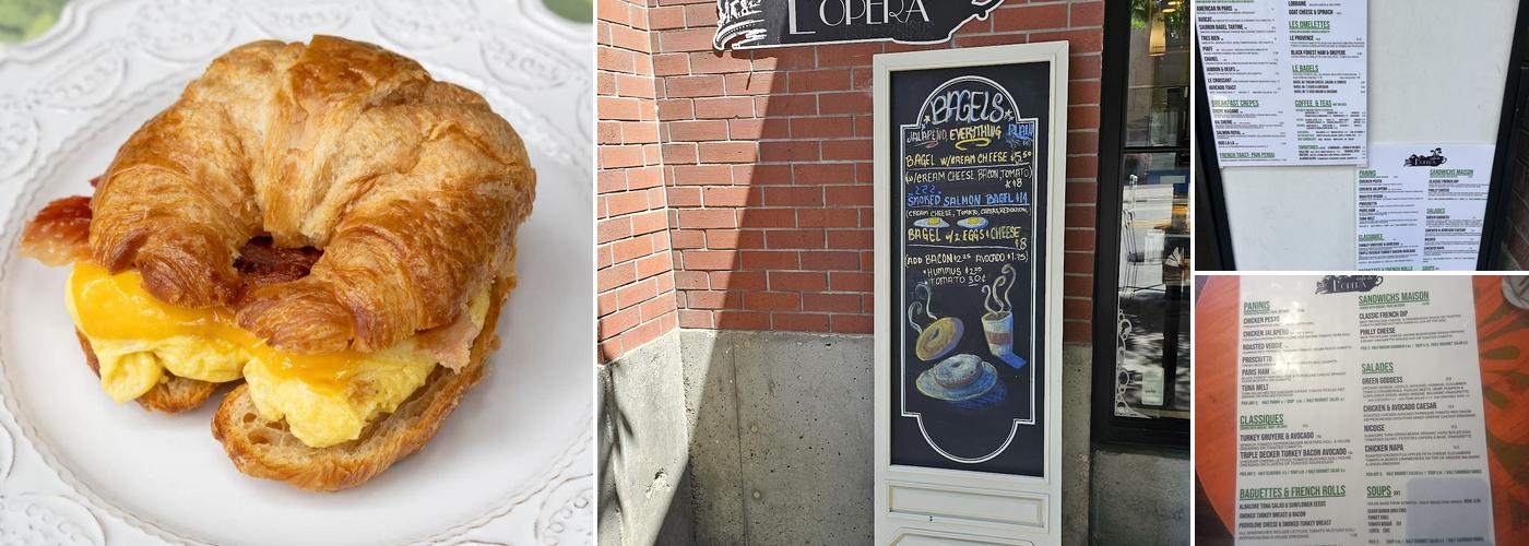 Cafe de l'Opera Menu