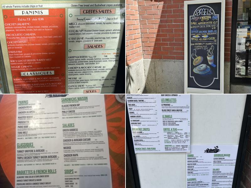 Cafe de l'Opera Menu