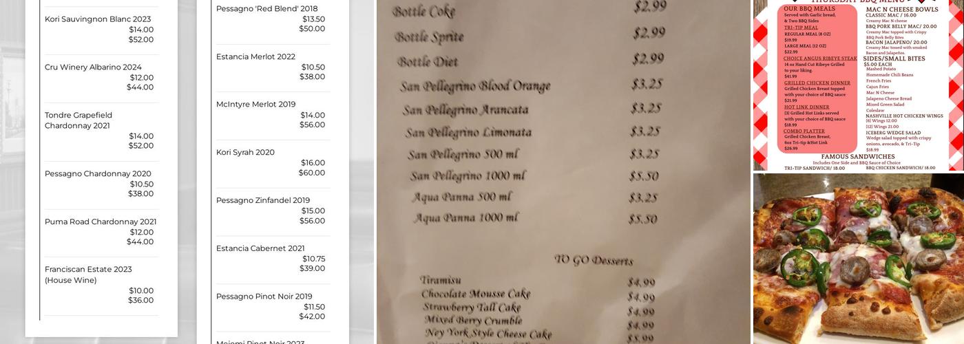 Luigi's Menu