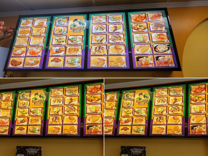 Linda Taqueria Menu