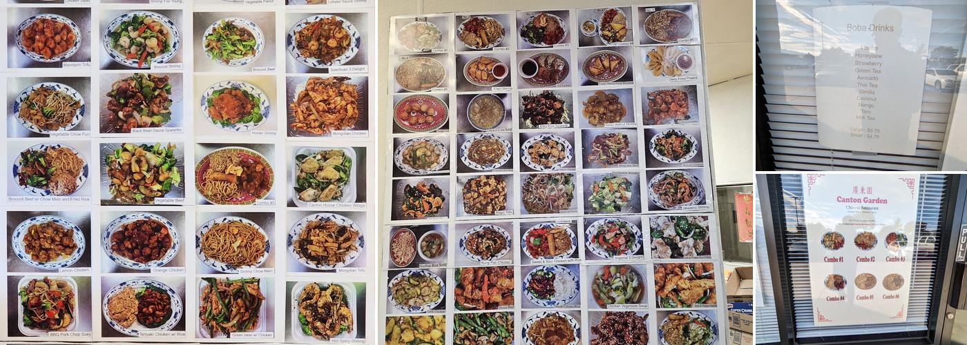 Canton Garden Menu