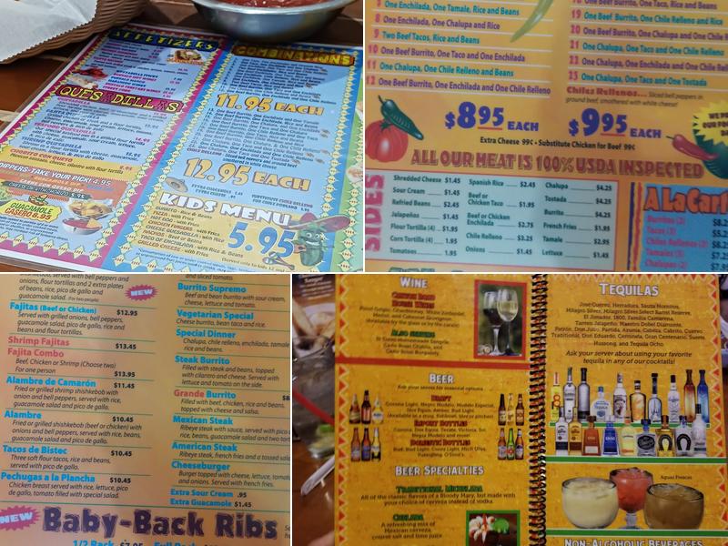 El Toreo Menu