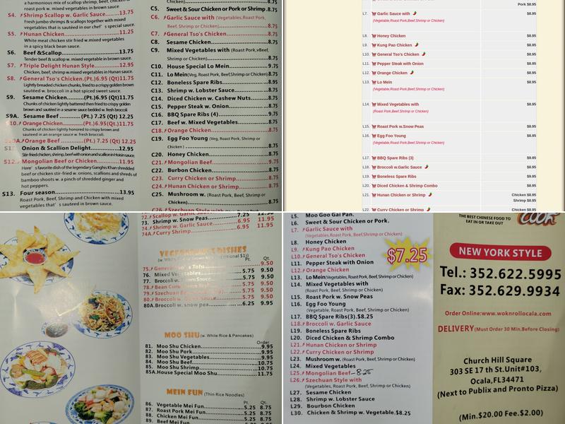 Wok N'Roll Menu