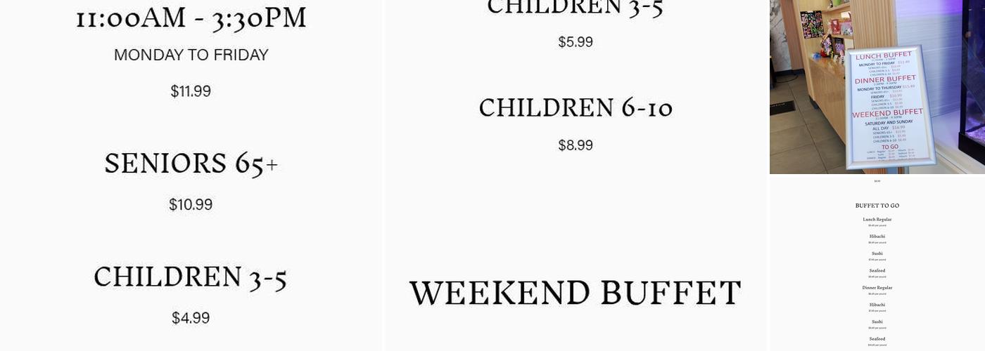 China Lee Buffet Menu