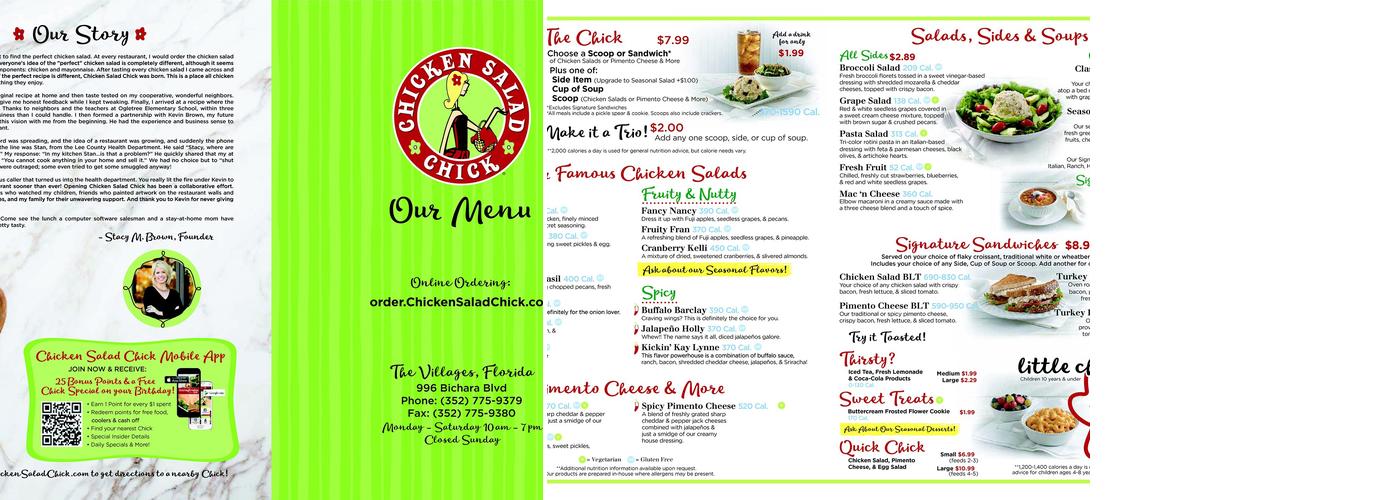Darrell's Diner Menu