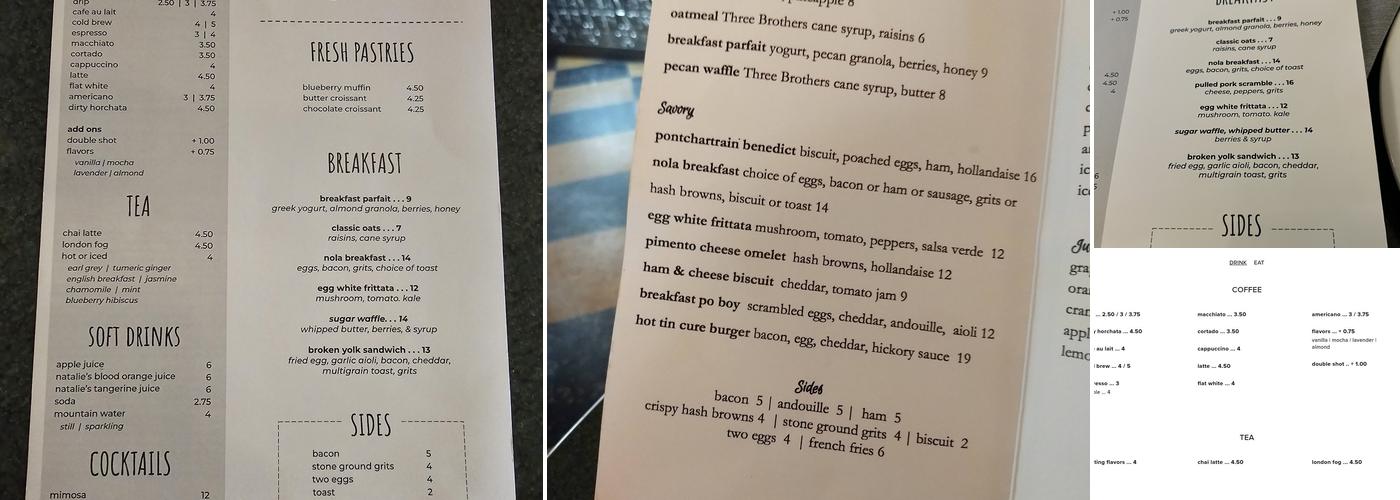 Silver Whistle Café Menu