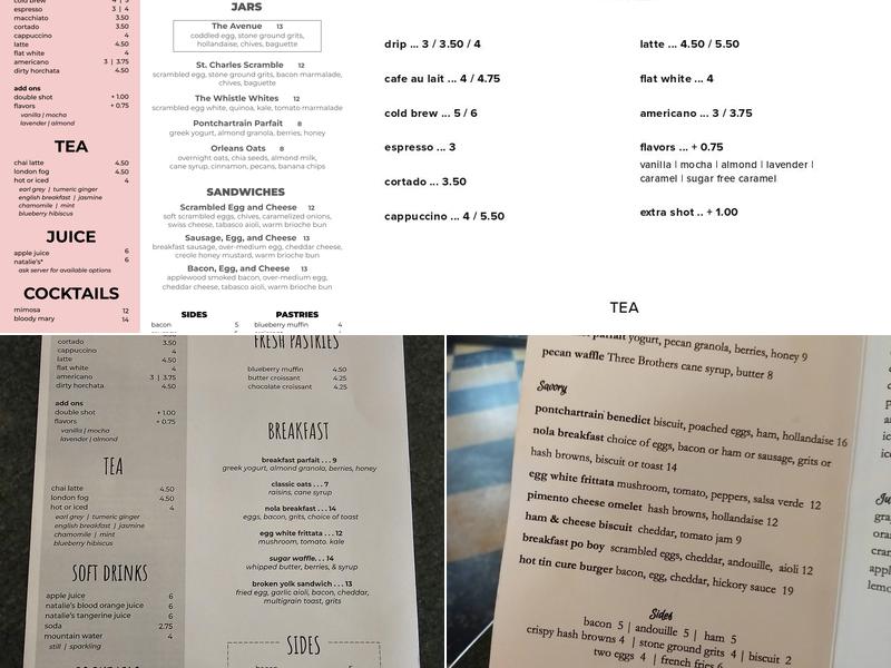 Silver Whistle Café Menu