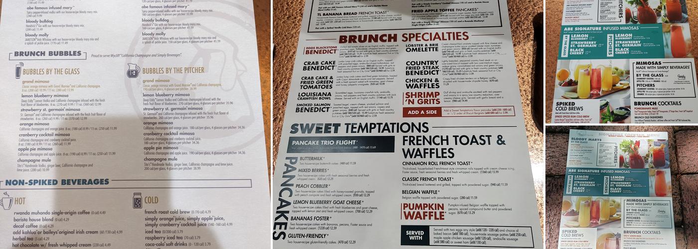Another Broken Egg Cafe Menu