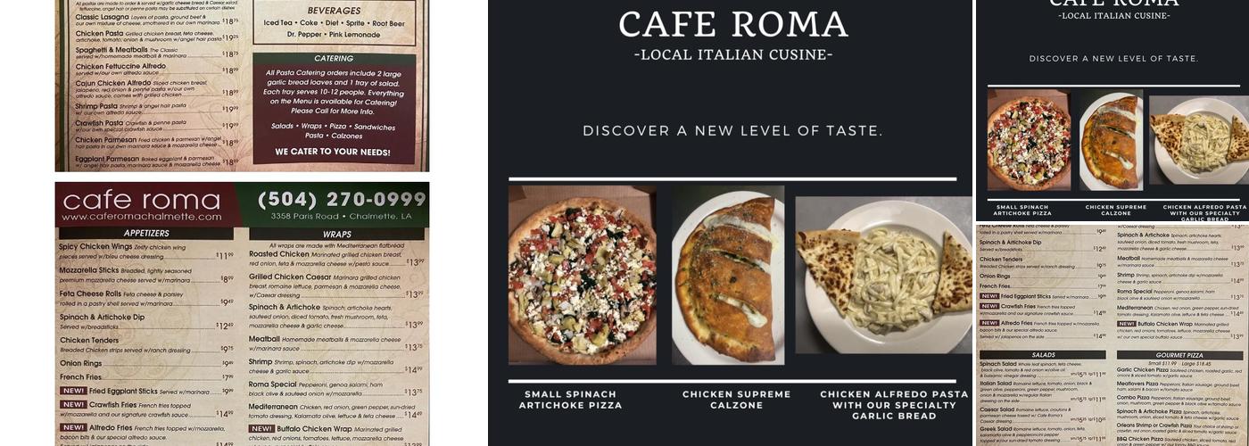 Café Roma Chalmette Menu