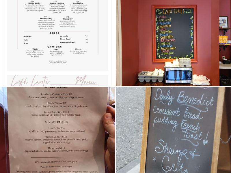 Café Conti Menu