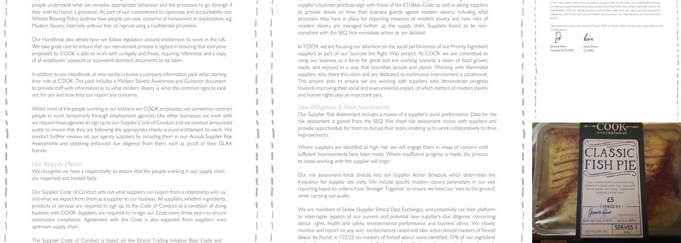 COOK North Leeds Menu