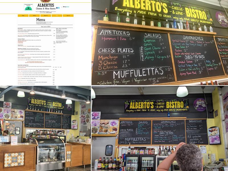 Alberto's Cheese and Wine Bistro Menu