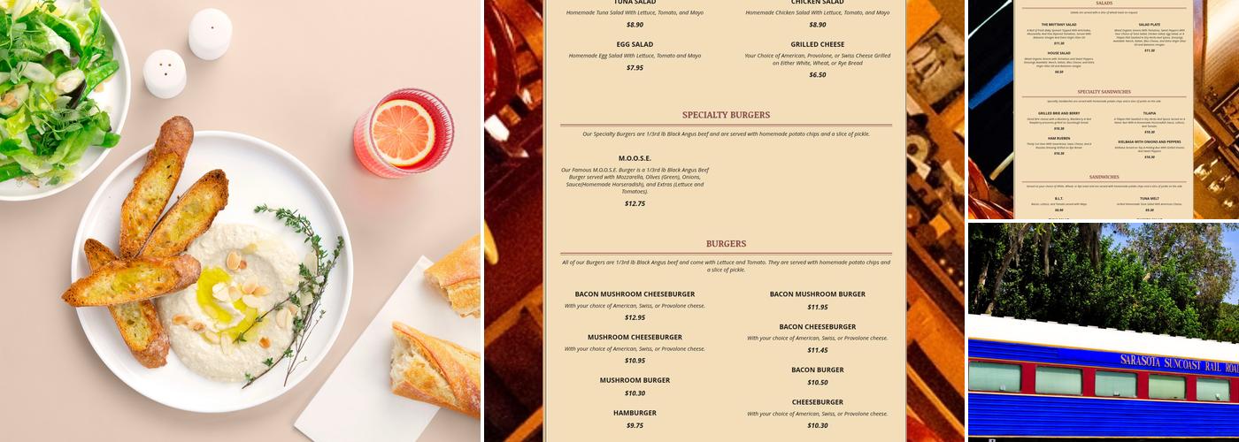 Bob's Train Menu
