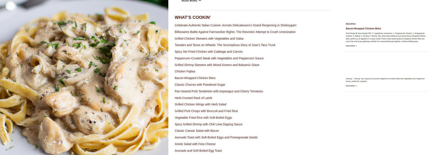 Mac & Pea's Cafe Menu