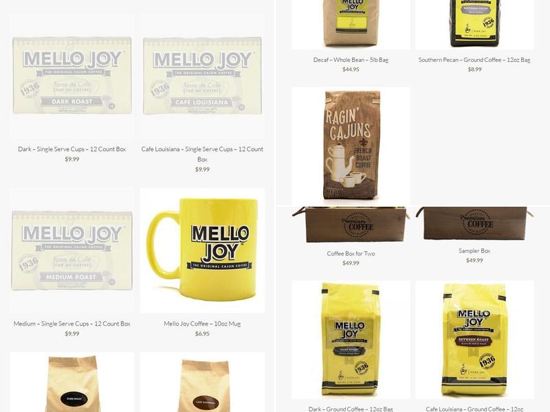 Mello Joy Coffee Menu