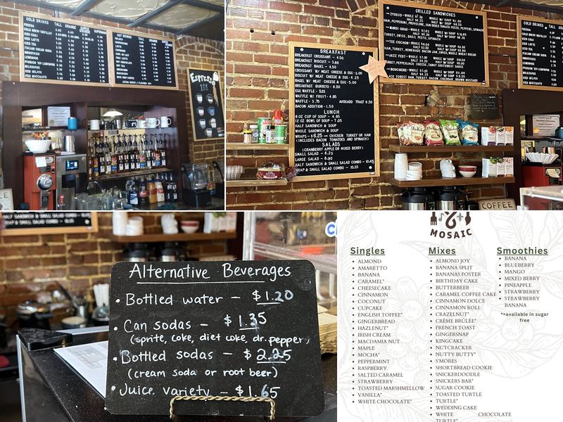 Cafe Mosaic LLC Menu