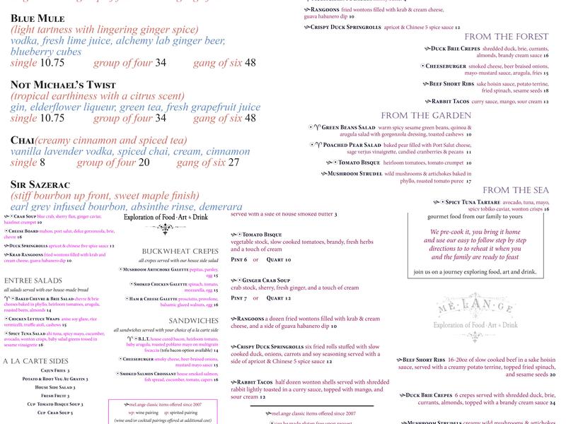 Melange Menu