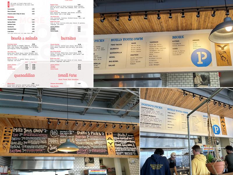 Poppo's Taqueria - University Town Center Menu