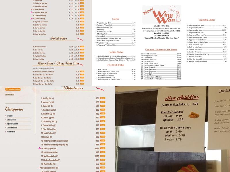 Wing Wan Menu