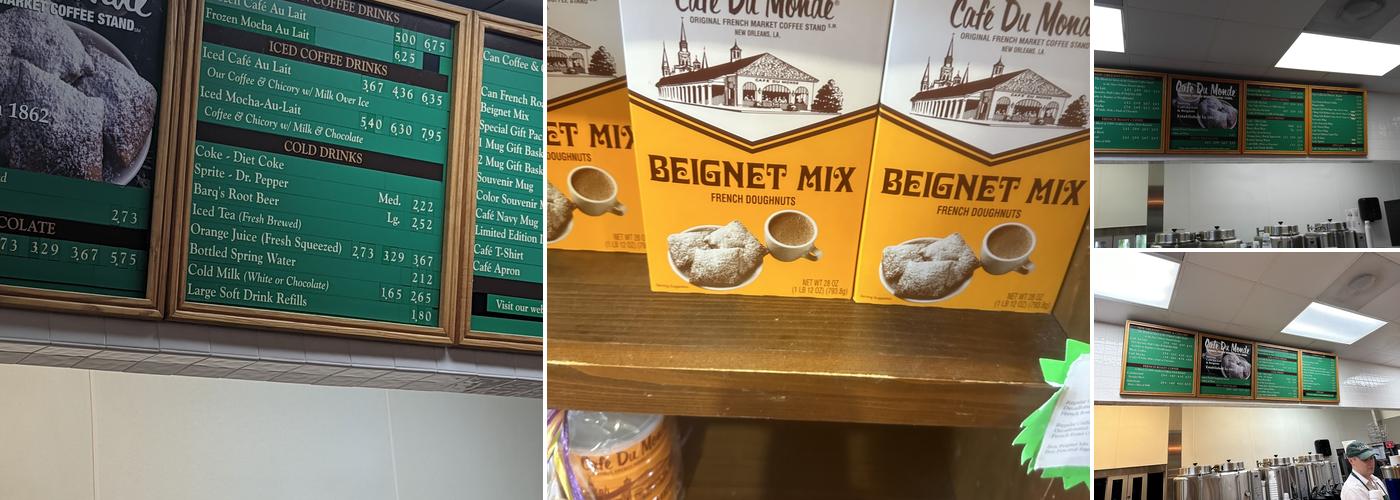 Cafe Du Monde Mandeville Menu