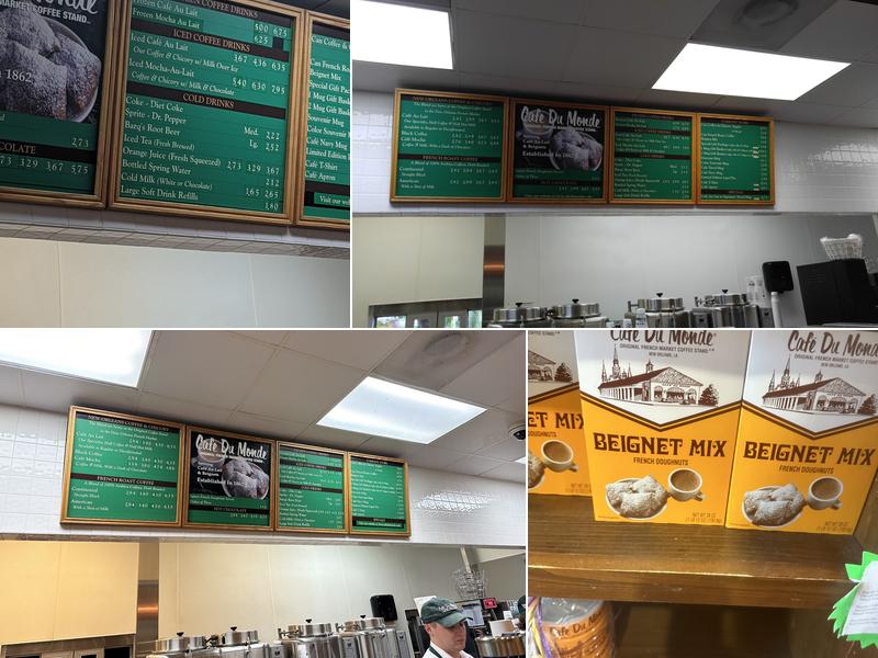 Cafe Du Monde Mandeville Menu