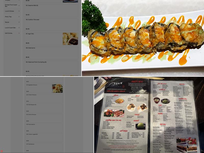 Ginza Menu