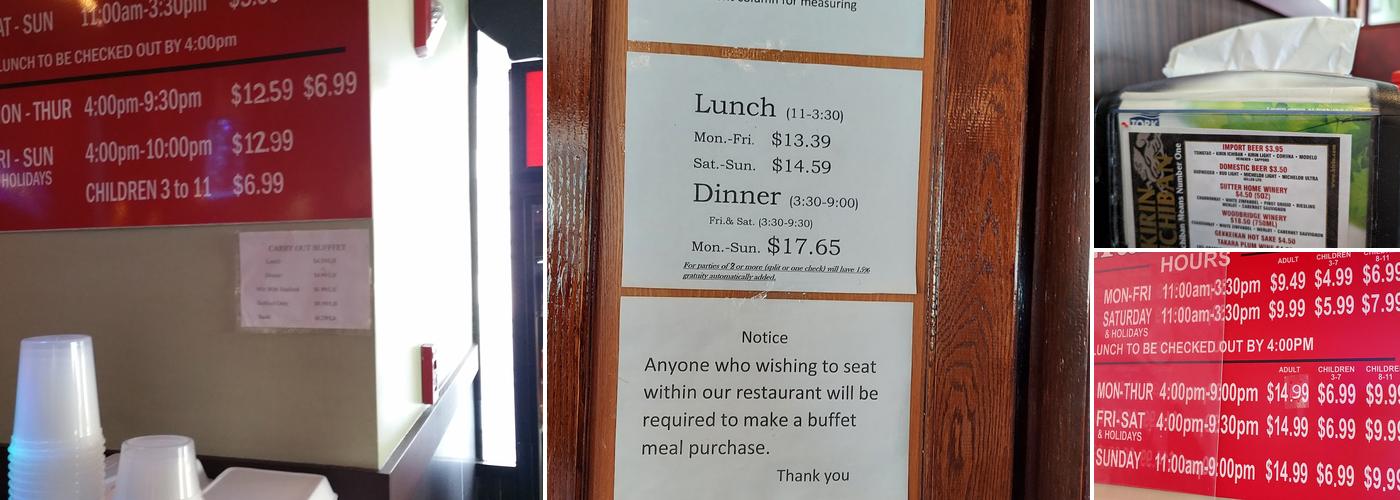 Grand Buffet Menu