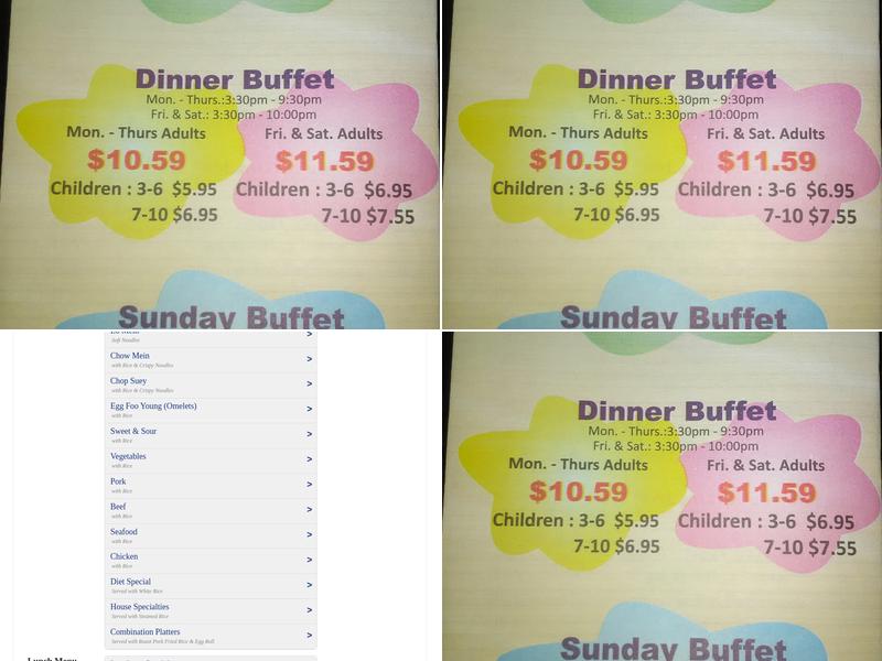 King Buffet Menu