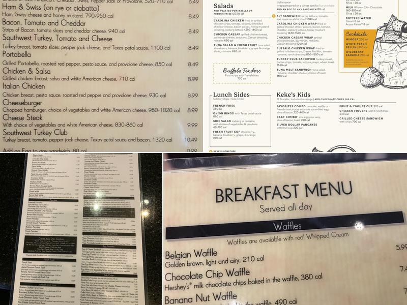 Keke's Breakfast Cafe Menu