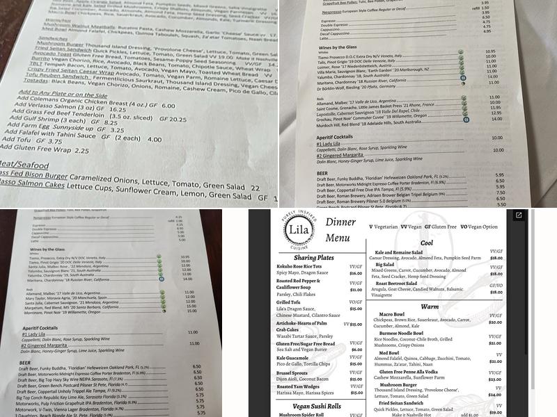 Lila Menu