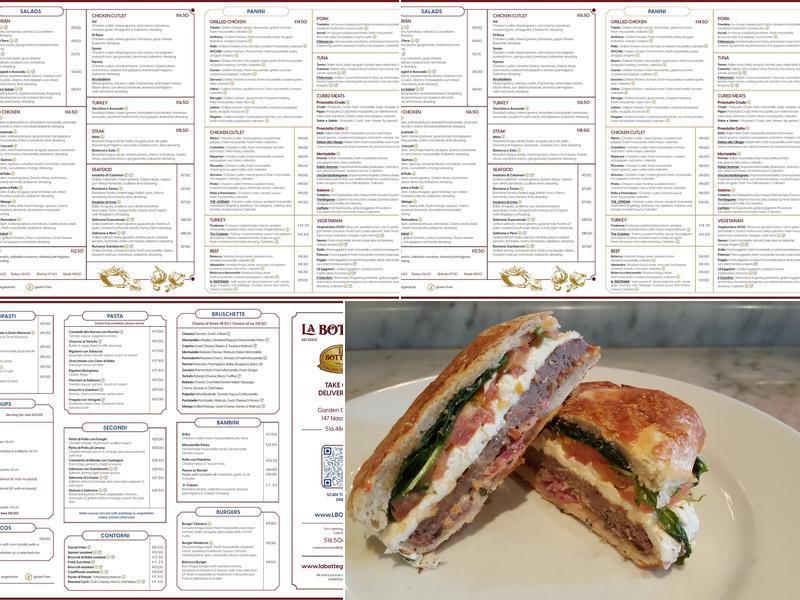 La Bottega Original Menu