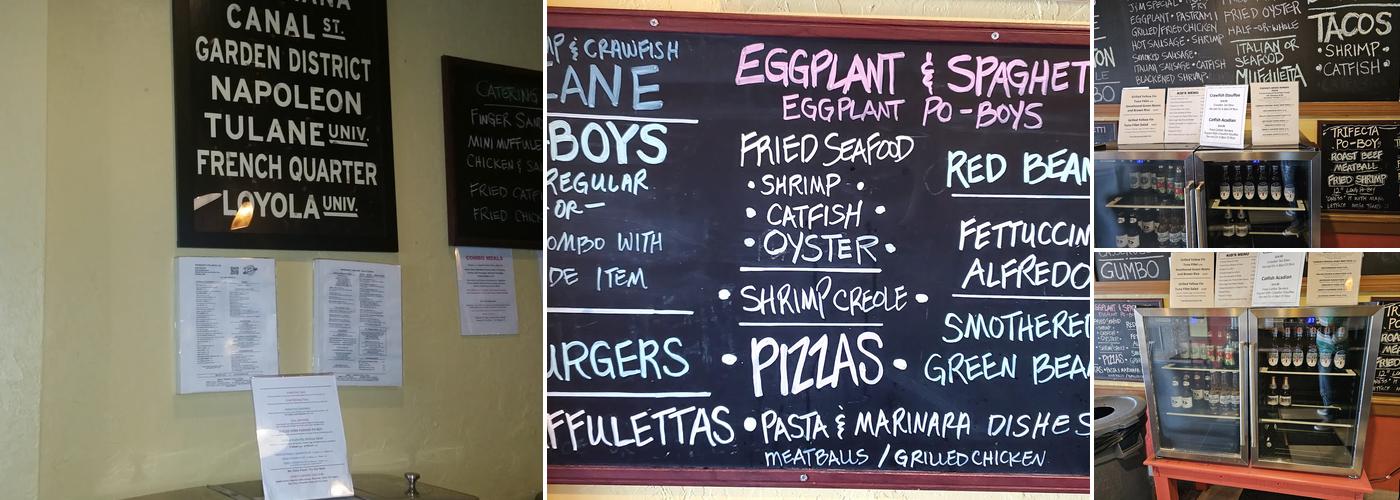 Parran's Po-Boys & Restaurant Menu