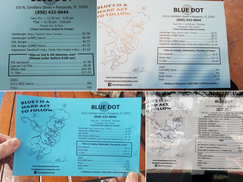 Blue Dot Menu