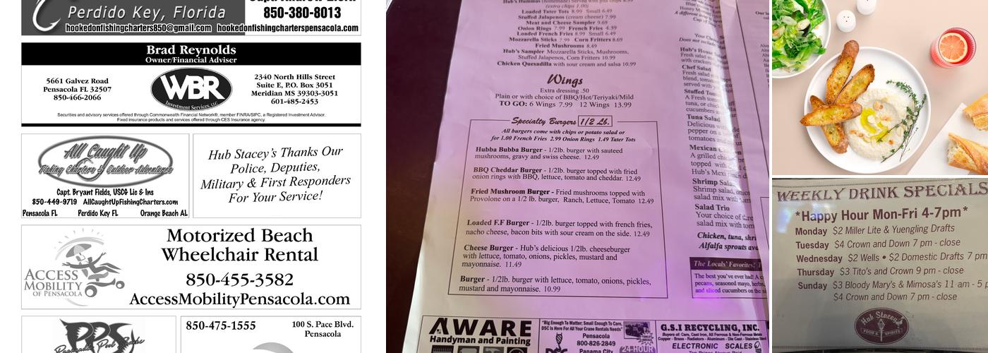 Hub Stacey's Menu