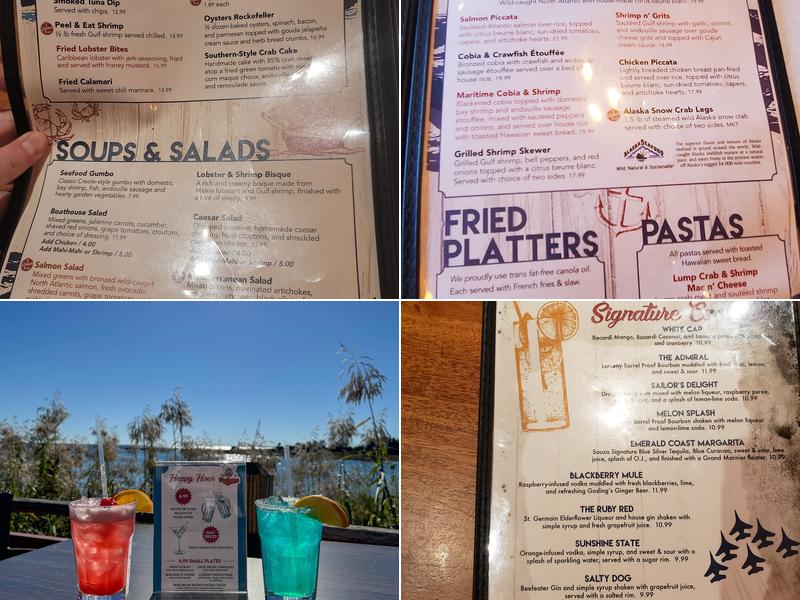 Nick's Boathouse Menu