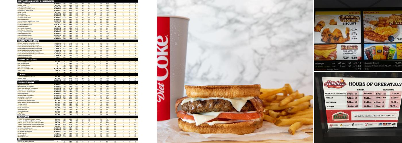 Hardee’s Menu