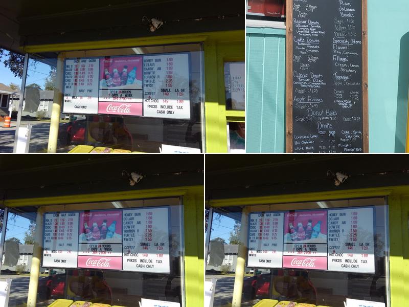 Coffee & Donuts Menu