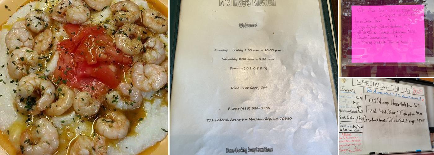 Rita Mae's Kitchen Menu